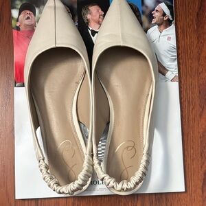 Sam Edelman Slingback Flats SZ 7 Cream Color